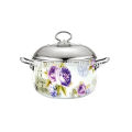 Enamelware Casserole big cooking pot& enamel cooking pot large cooking pot